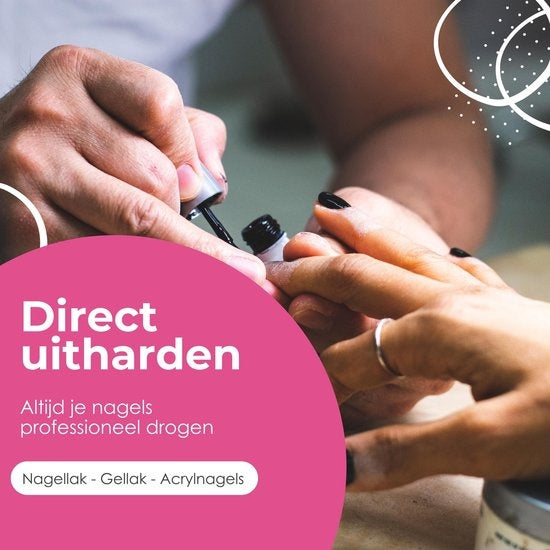 Moods Gellac Professionele Luxe UV Nagellamp - Nageldroger - Bedienbaar met Knoppen - Krachtige LED Lamp - Wit