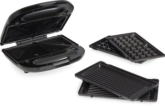 Princess 127090 – Sandwich Maker 3‑in‑1 – 750W – Tosti‑ijzer, Wafelijzer & Panini‑maker