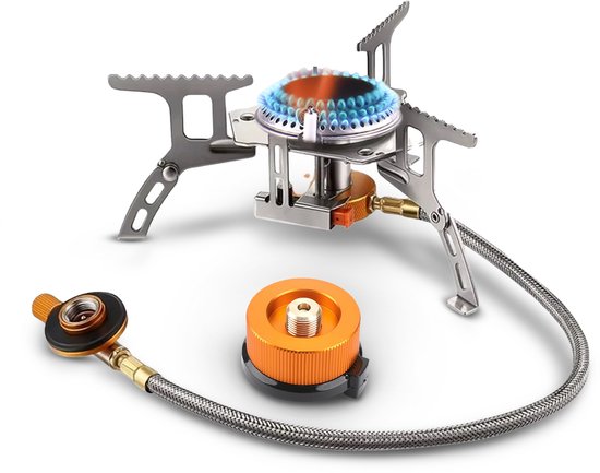 Ever Trex Gasbrander - Camping kooktoestel - Propaan - Butaan - 3500W - Op Gas - 1 Pits - Nood - Noodpakket - Campinggas - Gasvuur