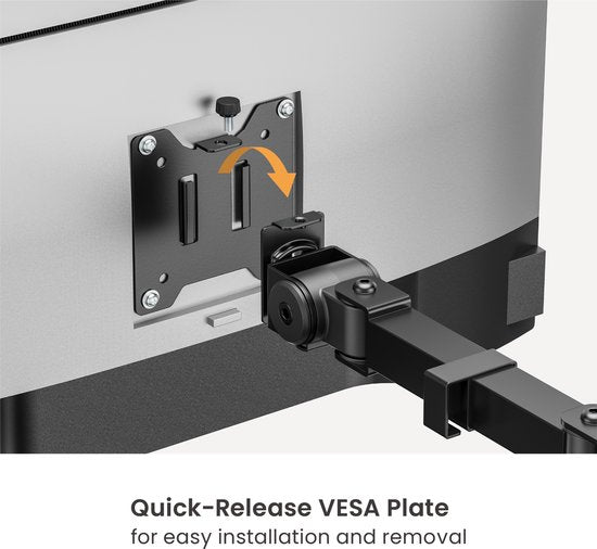 VDD - Monitorarm - Monitorarm 1 scherm - Monitorarm 49 inch - Heavy Duty monitorarm - max 20 kg - max 49 inch - 1 monitor
