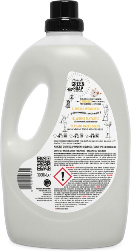 Marcel's Green Soap Universeel Wasmiddel - Grootverpakking - Vanille & Katoen - 3L - 69 wasbeurten