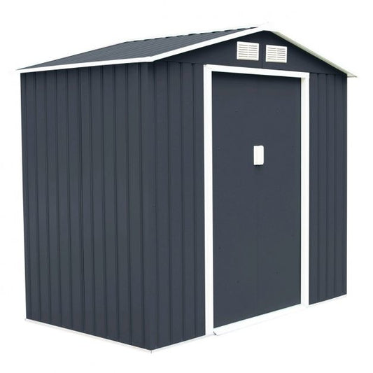 Tuinhuisje metalen fundering - Donkergrijs - 213 x 127 x 185 cm