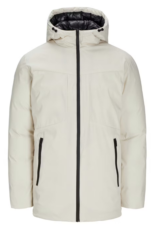 Jack & Jones Planet Parka Herenjas – Maat M – kleur Cream