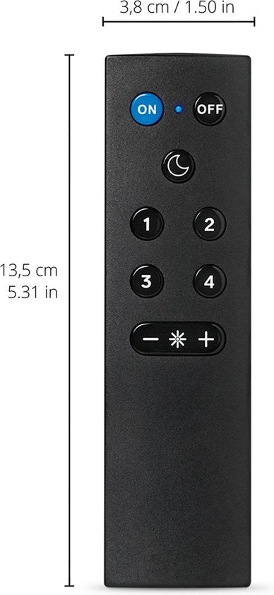 WiZ Afstandsbediening - Bedien je Slimme Verlichting Eenvoudig Zonder App - Werkt op Batterijen