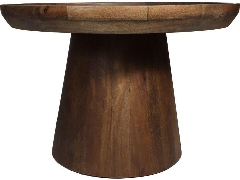 Boox Bijzettafel Drum - Mangohout - Matt Bruin - 60 x 60 x 40 cm