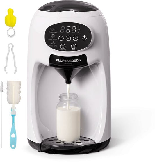 Vulpes Goods® BabyCare - Baby Fles Maker Automatisch - Baby Formula Maker PRO - Flesvoeding Apparaat - Automatische Flessenbereider - Baby Melkmachine - Incl. Schoonmaakset