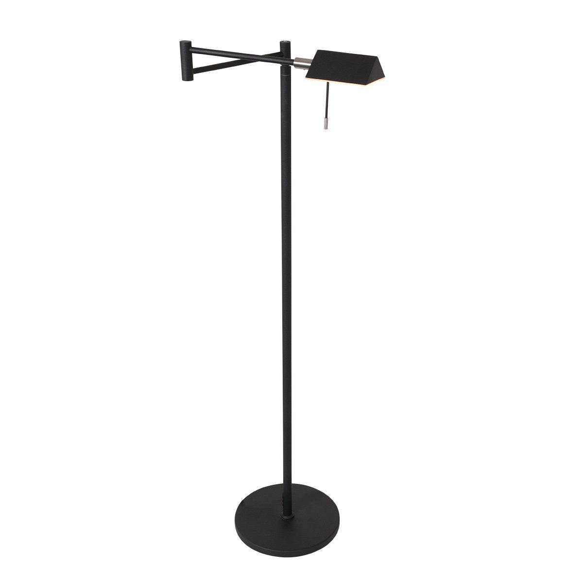 Steinhauer - vloerlamp - Retina - zwart - glas metaal - design lamp - LED - 3083ZW
