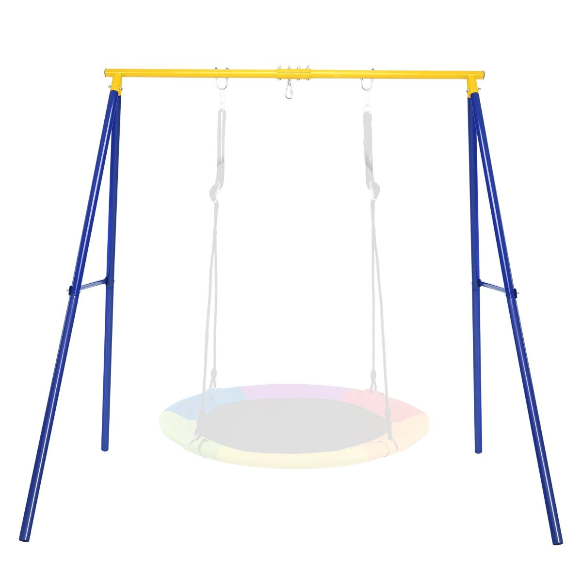 Coast robuust metalen swingframe een frametuin swingframe 194 x 184 x 180 cm blauw + geel