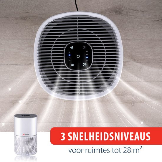 alpina Luchtreiniger met Ionisator - Air Purifier met HEPA H11 - CADR: 240 m³/h - Ruimtes tot 28 m²