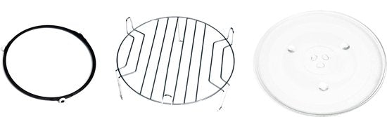 Inventum MN305C - Vrijstaande combimagnetron - Heteluchtoven - Grill - 30 liter - 900 watt - 10 kookprogramma's - RVS/Zwart