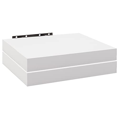 WOLTU RG9365ws-2 Zwevende Wandplank – FSC Hout – Wit – 60 x 15 x 5 cm