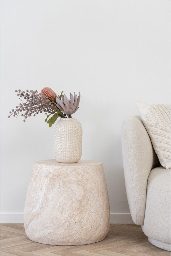 House Nordic Bijzettafel Bonn Natuur Ø47,5cm