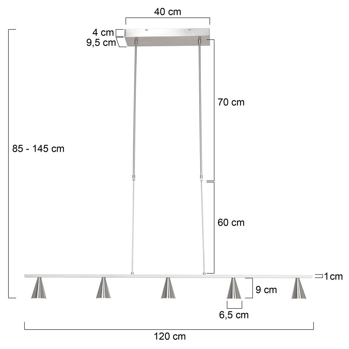 Steinhauer - hanglamp - Vortex - staal - metaal - design lamp - LED - 3066ST