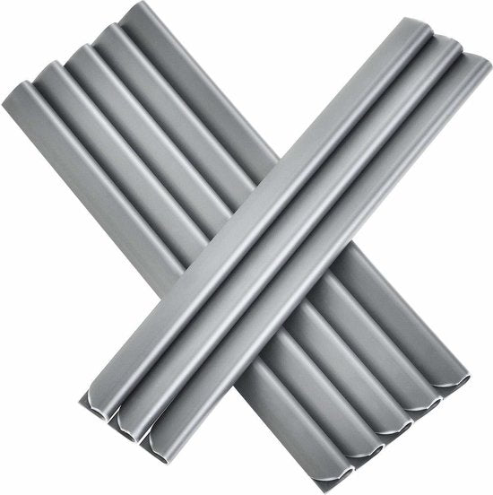 PVC Privacystrips - 3 stuks - 35 meter - Grijs - Incl. Bevestigingsklemmen
