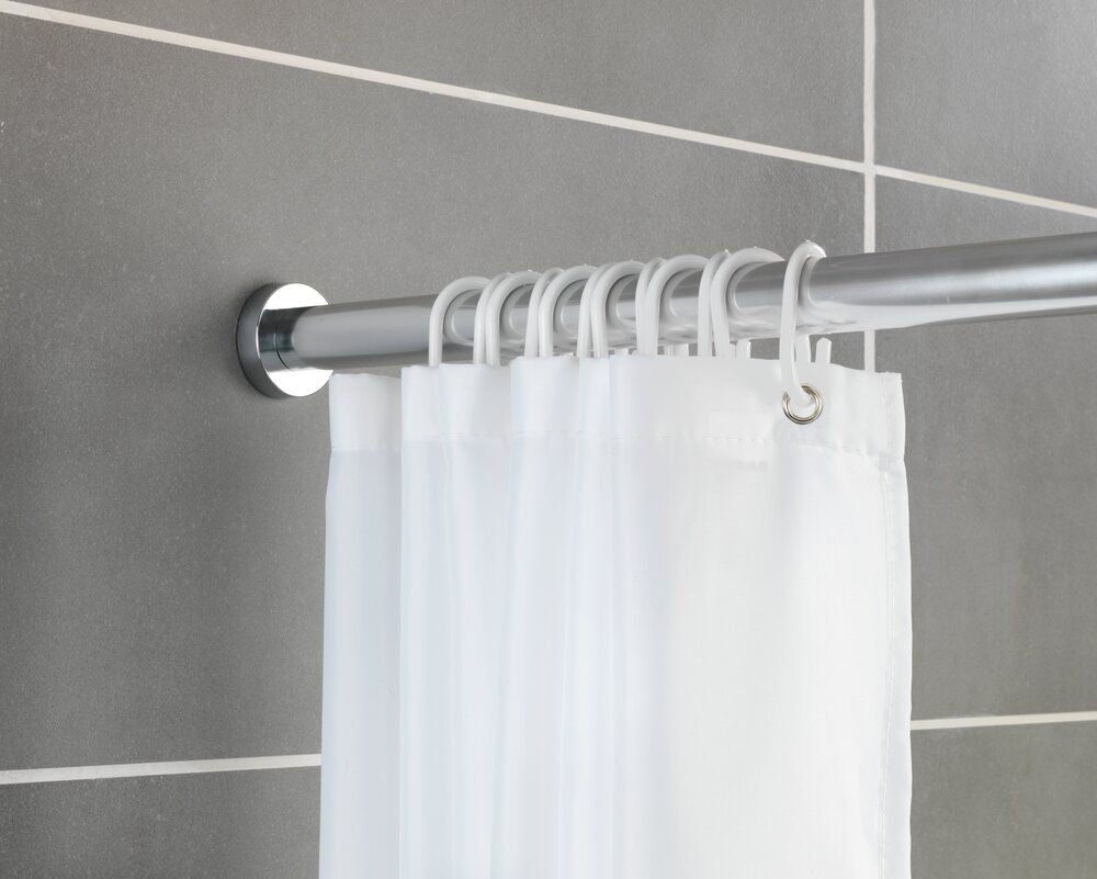 WENKO Luz Telescopische Douchestang Chroom - 70-115 cm - RVS
