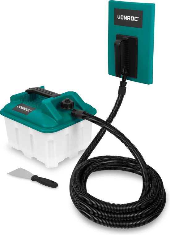 VONROC Behangafstomer - 2300W - 4.5L - 4m slang – Incl. krabber – Met grote én kleine stoomplaat