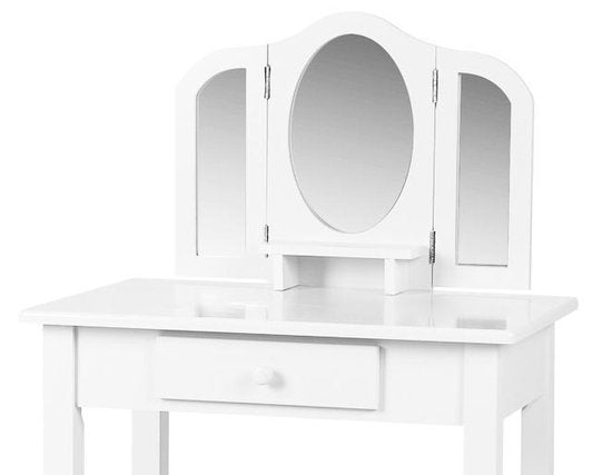 VDD - opmaaktafel met spiegels - 40x60x90 cm - Kleur: Wit