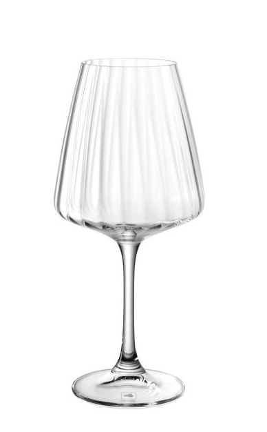 Leonardo Paolo Witwijnglas - 540 ml - Transparant Glas - Modern Geometrisch Design