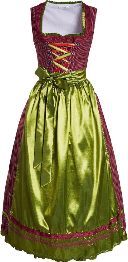 Dressforfun Maxi Dirndl Ruhpolding model 2 XL - verkleedkleding kostuum halloween verkleden feestkleding carnavalskleding carnaval feestkledij partykleding - 304653
