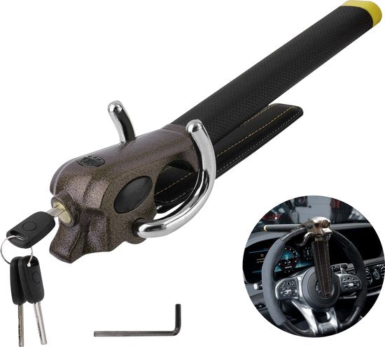Gtrise Stuurslot Voor Auto - Stoplock - Auto - Camper - Pro - Met Ebook & Opbergtas