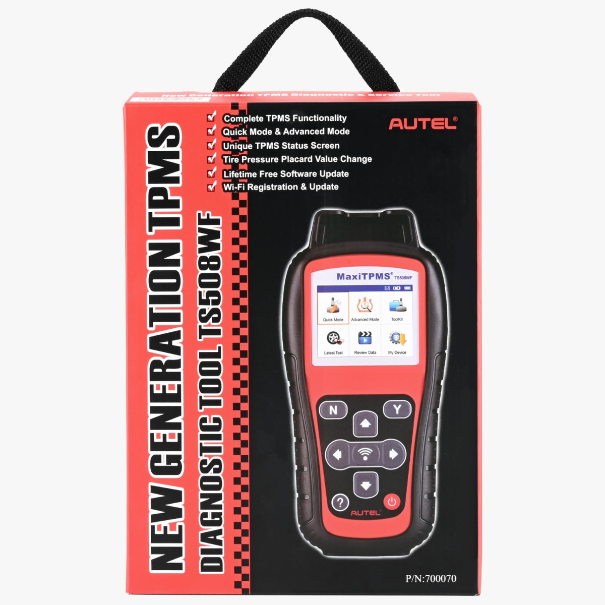Autel MaxiTPMS TS508WF TPMS-diagnoseapparaat - Wifi - Circa 215 × 105 × 37 mm