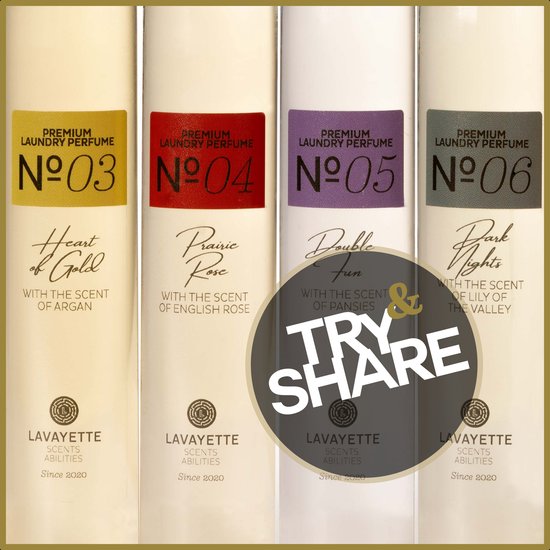 Lavayette Premium Wasparfum - Proefpakket 9x25ml - Geurbooster