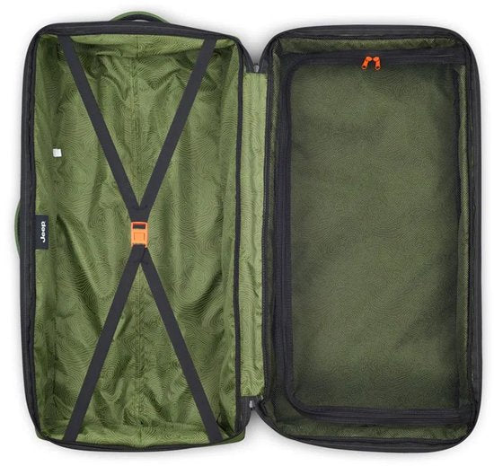 Jeep J0274026013 82 Cm 95l Reistas Met Wielen Groen 2XL