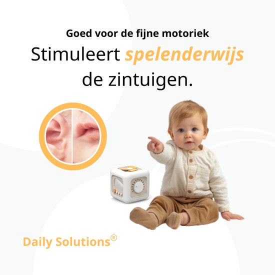 Daily Solutions® Activiteiten kubus - Montessori kinderspeelgoed - Sensorisch speelgoed - Educatief speelgoed - Speelplezier
