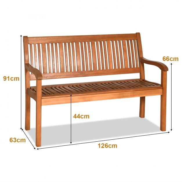 Coast Houten Tuinbank voor 2 Personen - 126 x 63 x 91 cm