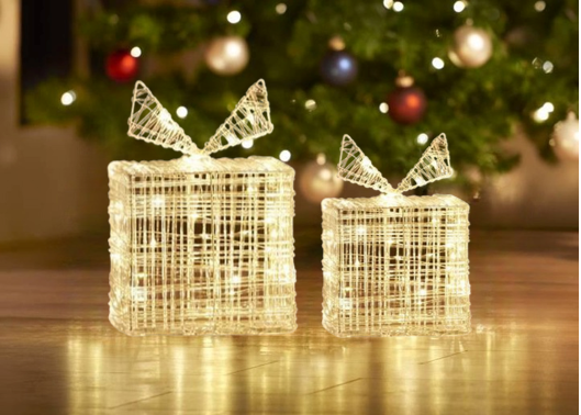 Nampook SET van 2 Geschenkdozen - 2 verschillende maten - 15 en 20 cm Hoog - 30 en 40 LED