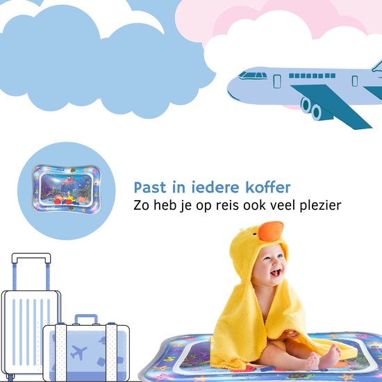 Spoused Waterspeelmat - Watermat - Speelmat baby - Speelkleed baby - Tummy Time - Luxe Geschenkdoos