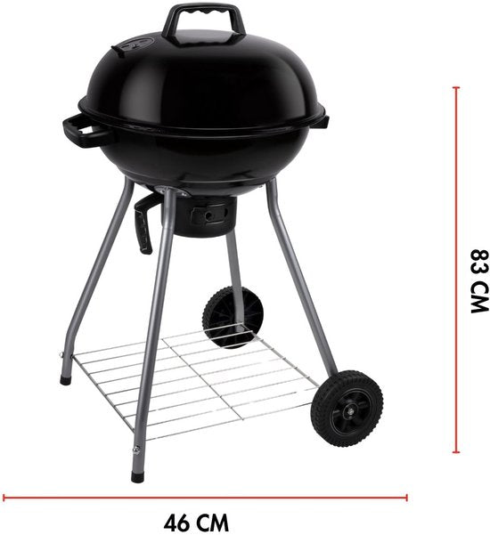 alpina Barbecue - Kogelbarbecue - BBQ - met Deksel - Ø 45 cm - Houtskool