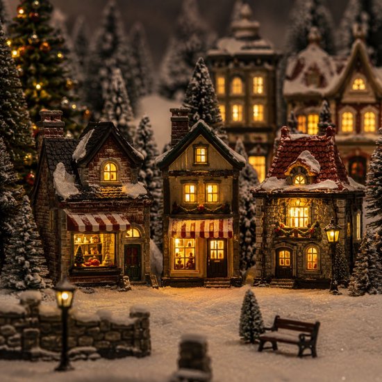 Luville Kerstdorp Switch Adapter 4,5 Volt met 4 Plugs - Kerstversiering voor Binnen - Kerst Decoratie Miniatuurwereld - Vervangt Batterijkastje - 7 x 4 x 5 cm - Wit