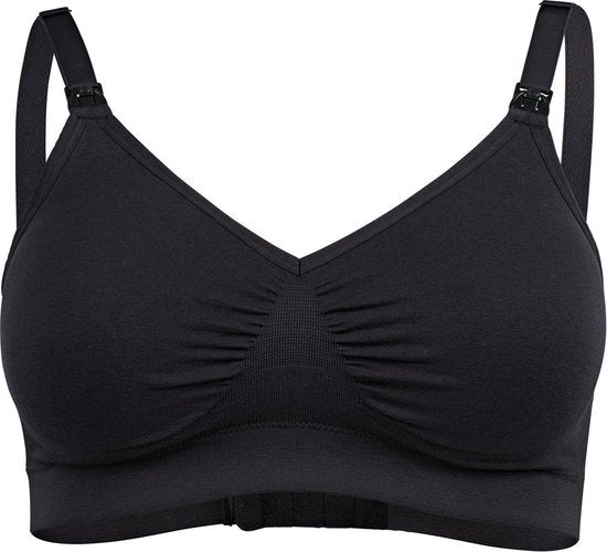 Medela Keep Cool Ultra bh - Naadloze voedingsbh - Zwangerschapsbh met 6 ademende zones - Soft Touchmateriaal – Comfortabel en ondersteunend - Zwart - Maat M