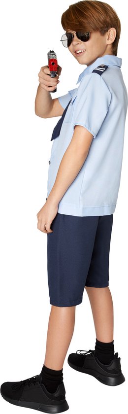 dressforfun - Jongenskostuum police boy 164 (13-14y) - verkleedkleding kostuum halloween verkleden feestkleding carnavalskleding carnaval feestkledij partykleding - 301496