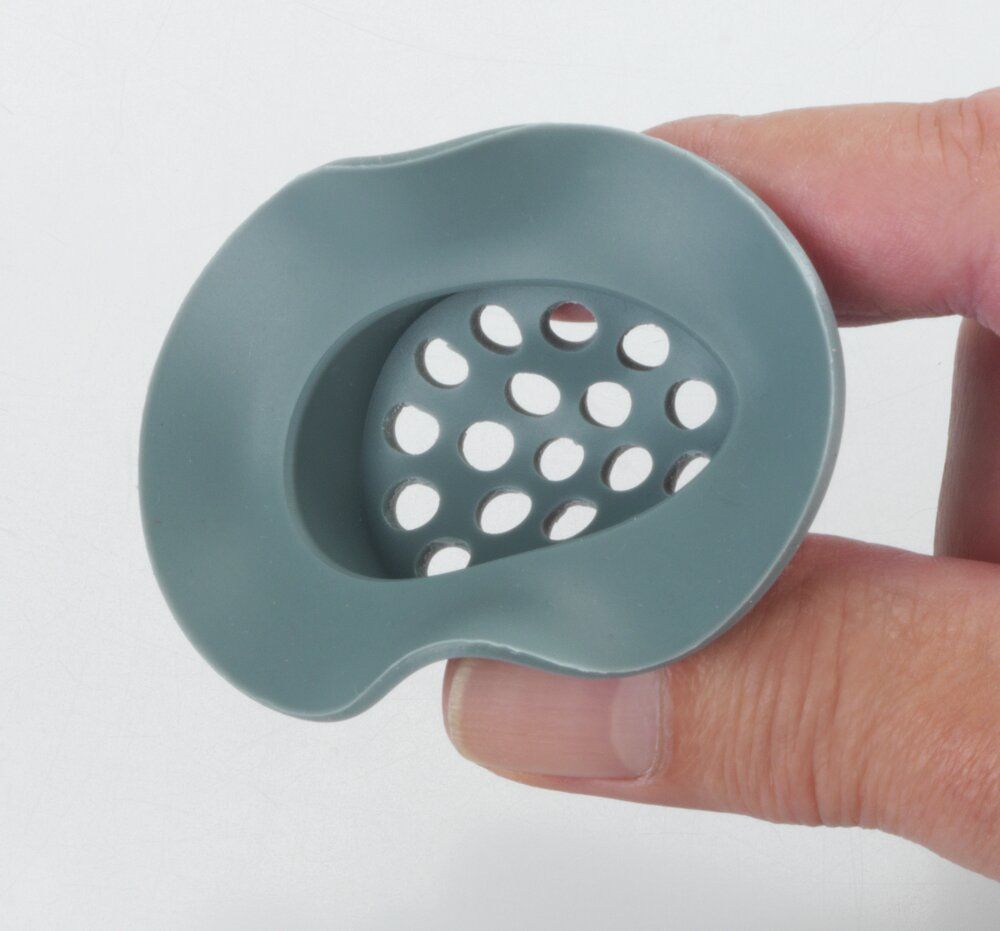 WENKO Milis Afvoerzeef Grijs - Ø7 cm - Siliconen