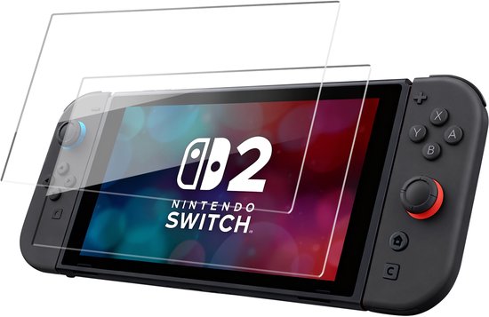 Podec - 3x Screenprotector geschikt voor Nintendo Switch 2 - Geharde Glazen Schermbeschermer