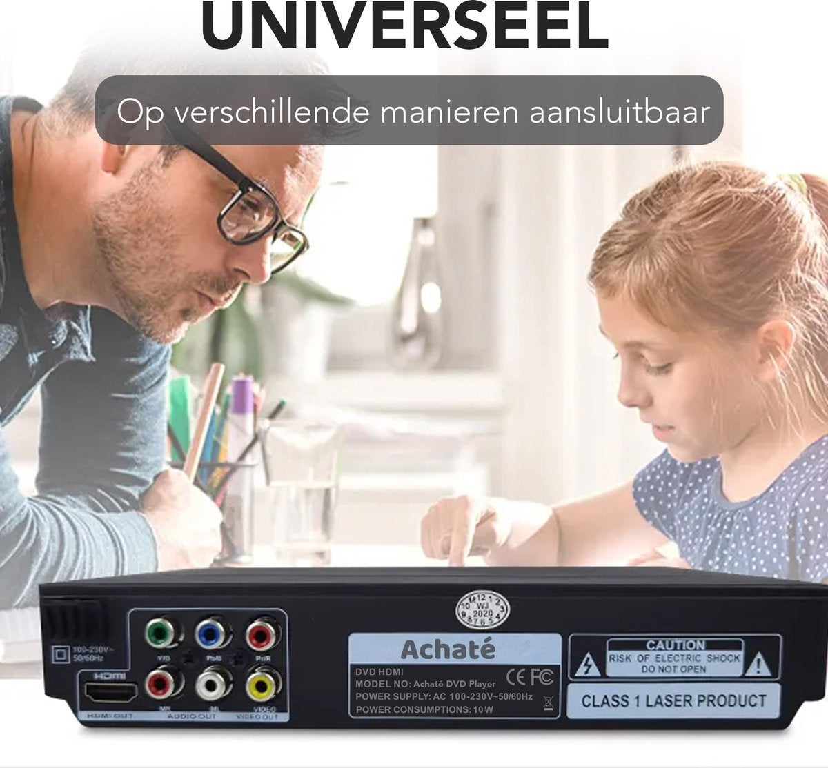 Achaté DVD Speler met HDMI - USB - 1080p HD
