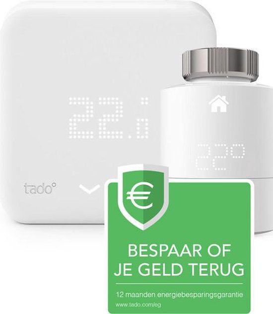 tado° Slimme Thermostaat Starterkit V3+ met 2 Slimme Radiatorknoppen