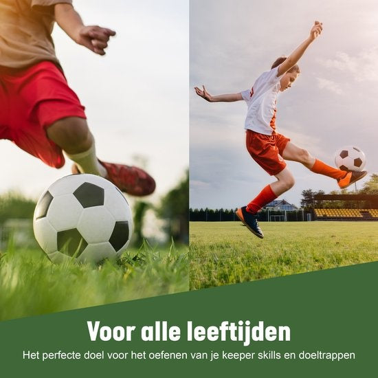 Umbro Voetbaldoel - Voetbal Goal 240 x 160 x 85 cm - Voetbalgoal Groot - Buitenspeelgoed voor Kinderen en Volwassenen - Snelle Montage - Voetbal Training Doel - Metaal - Zwart/ Geel