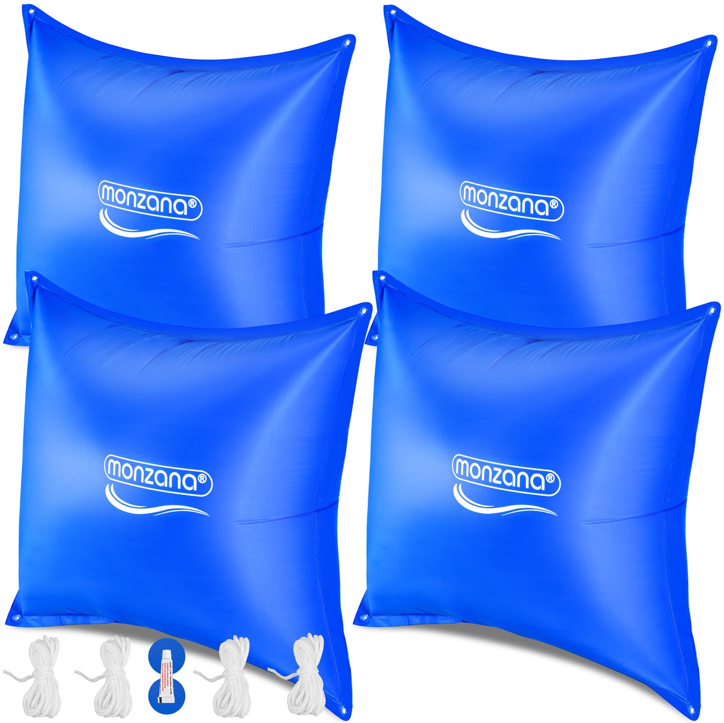Monzana Zwembadkussen XL 4 stuks - Chloorbestendig PVC – Blauw