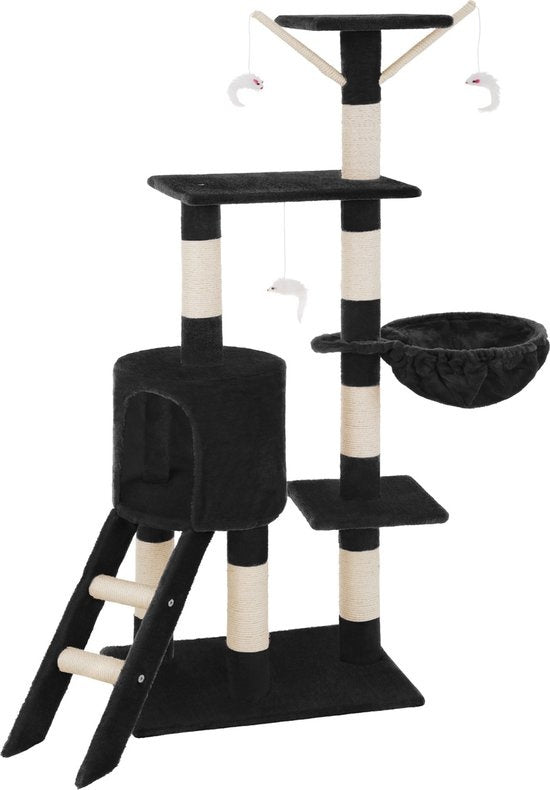 TecTake Dominik Krabpaal - Zwart - 144 cm