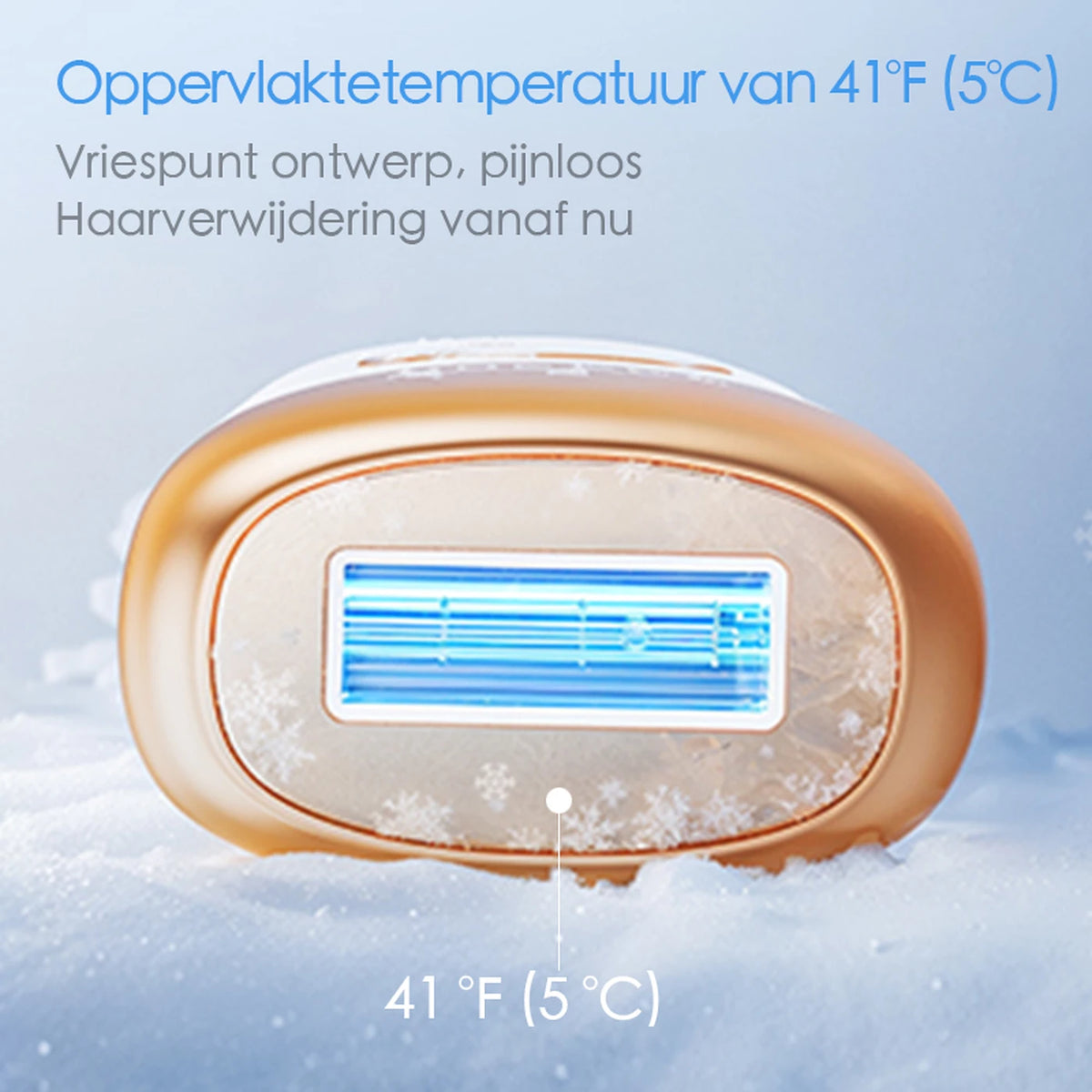 Qiweiny CT05 IPL Ontharingsapparaat - IJskoeling - 9 Intensiteitsniveaus - 3-in-1 - Wit