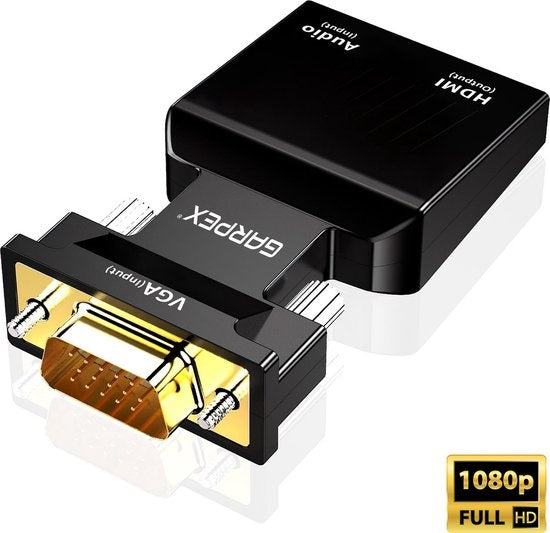 Garpex® VGA naar HDMI Adapter - 1080p Full HD - Analoog naar Digitaal - Universele Converter