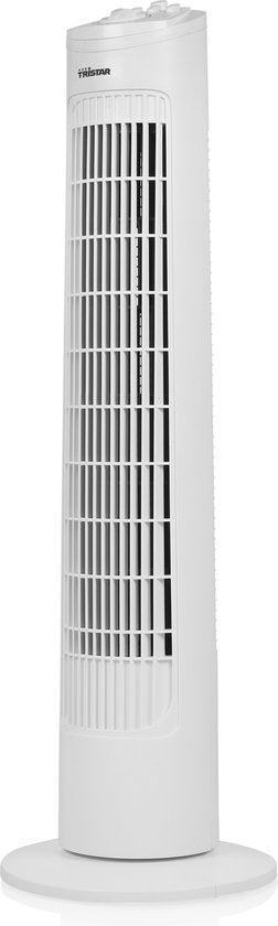 Torenventilator 76 cm – 3 Snelheden – Oscillerend – Timerfunctie – Compact & Stijlvol – Tristar VE-5864 – Wit