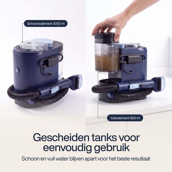 Samako Tapijtreiniger Mini – Vlekkenreiniger Bank & Tapijt – Bankreiniger – Meubelreiniger – Bekledingsreiniger - Lichtgewicht