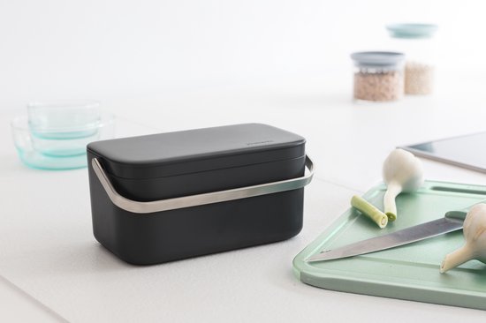 Brabantia SinkSide Afvalbakje Aanrecht - 1,8 liter - Donkergrijs