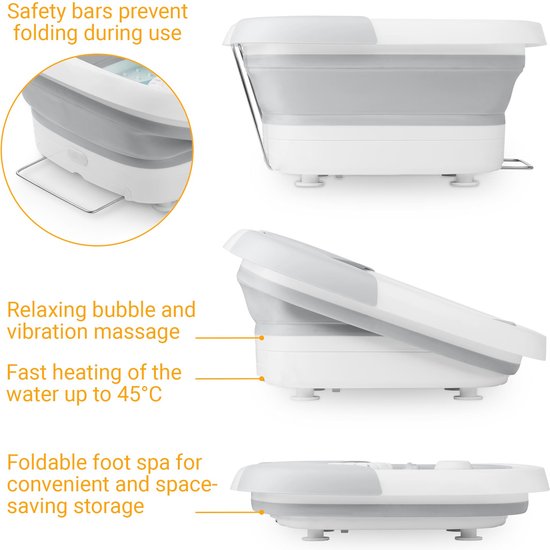 medisana FS 886 - Opvouwbaar voetbubbelbad