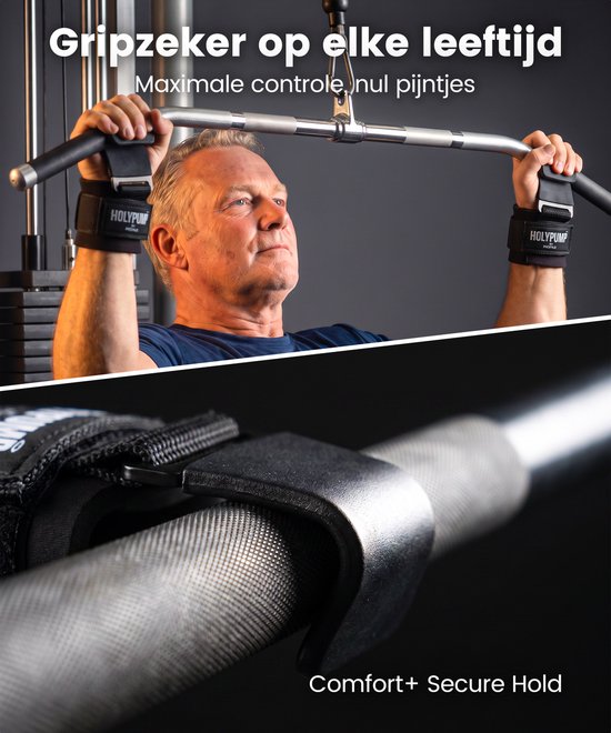 ProTrue® Lifting Hooks Lifting Straps - Deadlift Straps - Power Grips - Wrist Wraps voor Fitness, Bodybuilding, Crossfit, Calisthenics, Turnen & Krachttraining