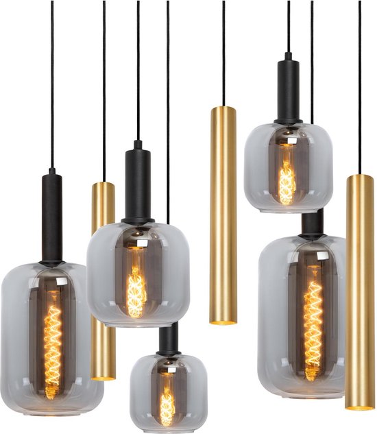 Lucide JOANET - Hanglamp - 2xE27 - Messing